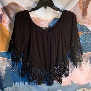 Beautiful off the shoulder crop top